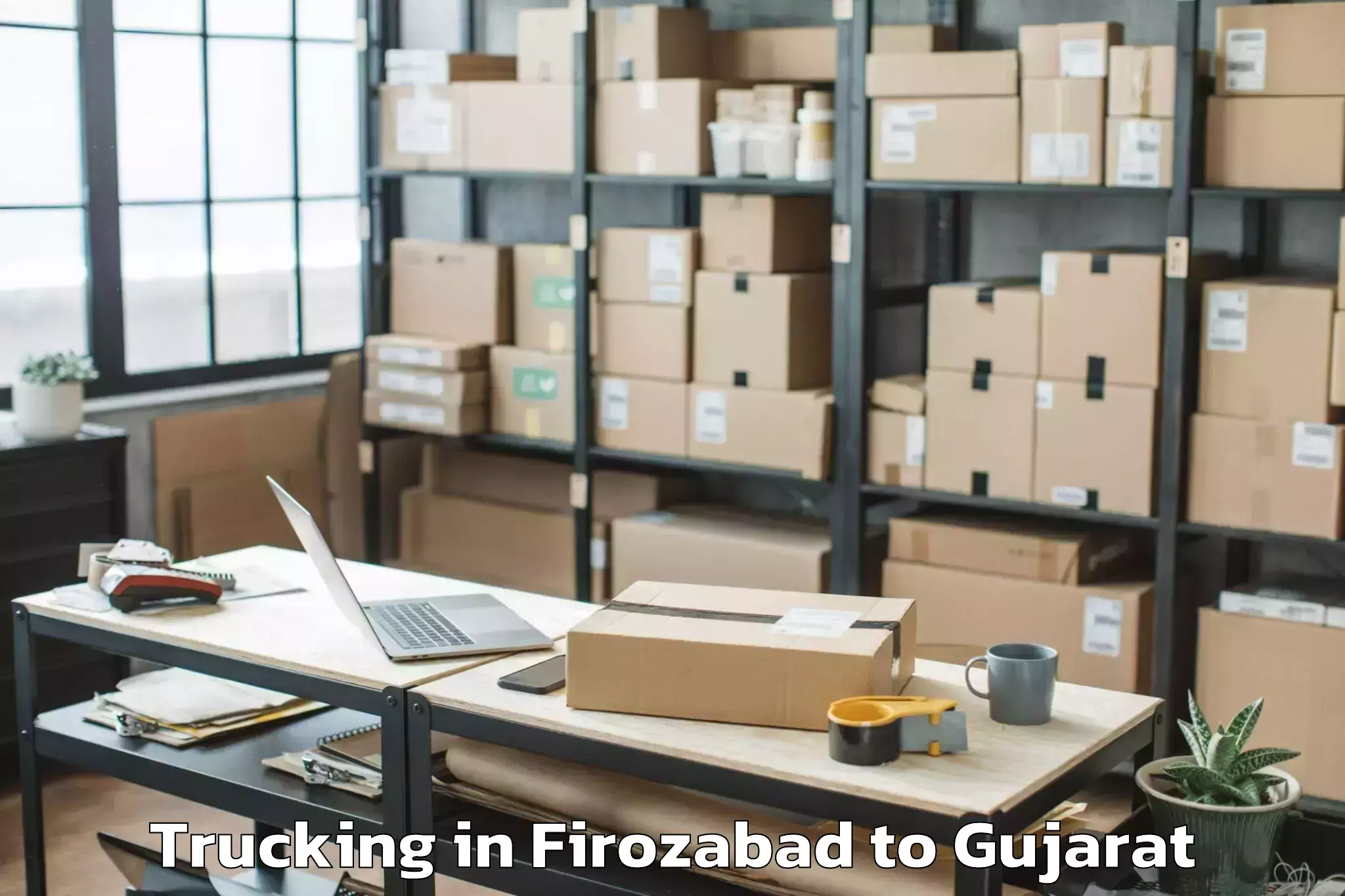 Efficient Firozabad to Mehsana Trucking